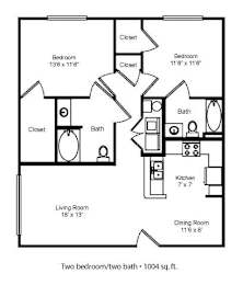 2 beds, 2 baths, 1,100 sqft, $1,293