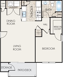 1 bed, 1 bath, 800 sqft, $1,528