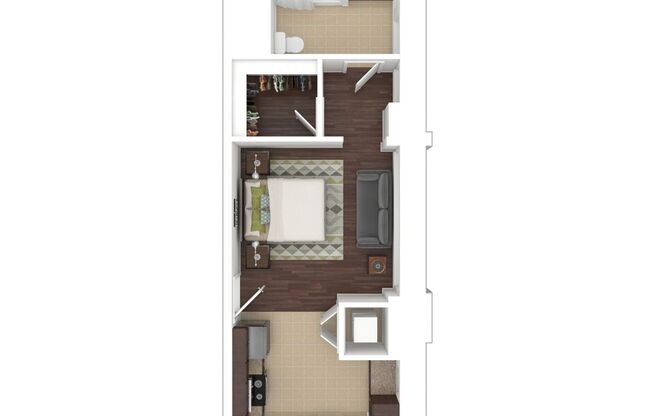 Studio, 1 bath, 533 sqft, $1,995, Unit C-0706