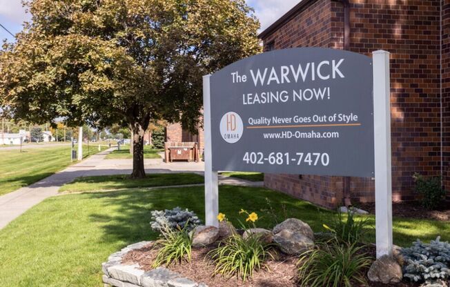 New owners! New look.  The Warwick of Norfolk.  Now leasing 1, 2 bedroom apartments and 3 bedroom townhomes!