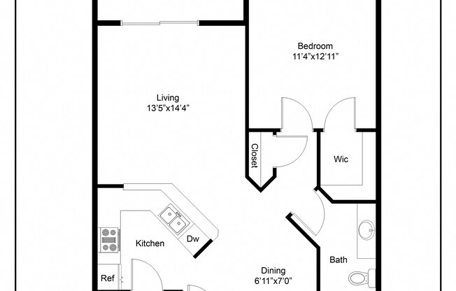 1 bed, 1 bath, 780 sqft, $1,745