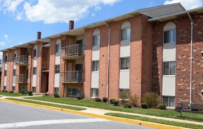 Front exterior at Windsor House Apartments*, Baltimore, MD