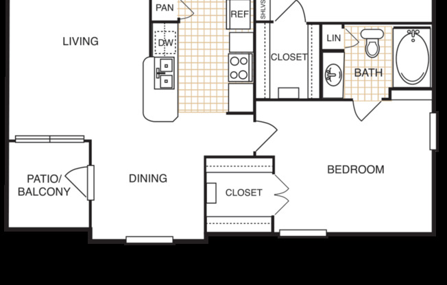 2 beds, 2 baths, 1,099 sqft, $1,677