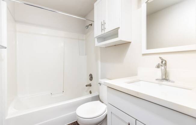 White Cabinetry, Undermount Sink at Cedar Heights, Kirkland Washington