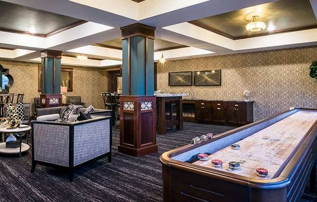 Resident Lounge with Shuffleboard