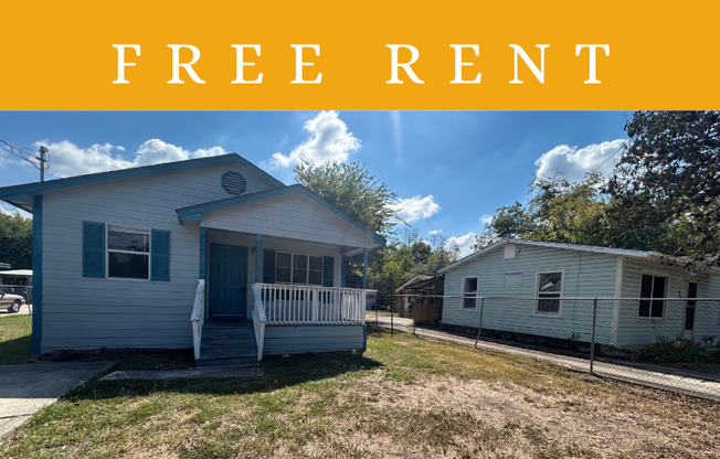 1 Month Free Rent ! Covered Front Porch  /  LARGE Fenced in Back Yard  / NBISD