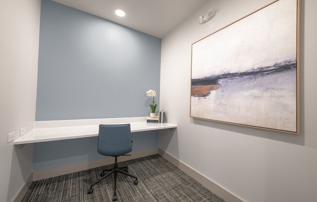 Elevate your work-from-home setup in this stylish workspace at Sage at Celina Residences. Enjoy a peaceful environment with modern finishes, perfect for productivity. Don't miss out—schedule your visit today!