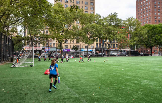 The Upper West Side has many playgrounds and sports fields.