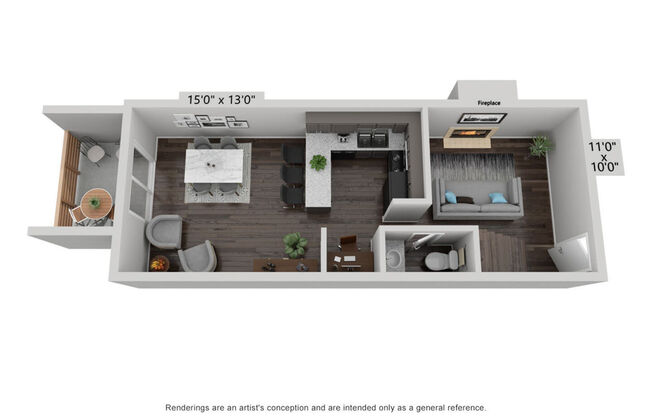 2 beds, 2 baths, 1,373 sqft, $1,350
