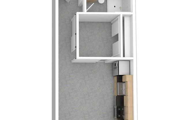 1 bed, 1 bath, 491 sqft, $4,157