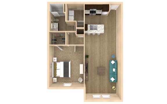 1 bed, 1 bath, 918 sqft, $1,767