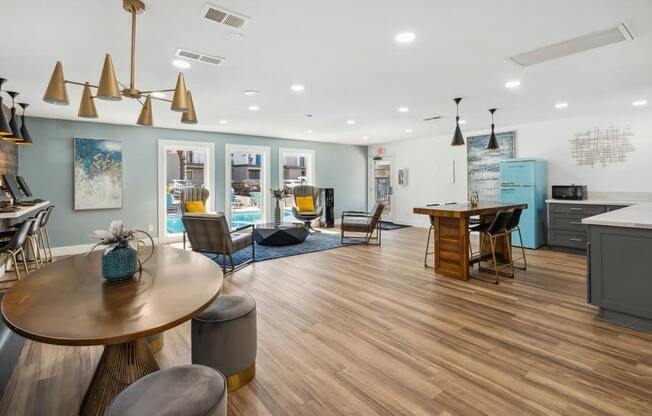 Business Center Views at The District Apartment Homes