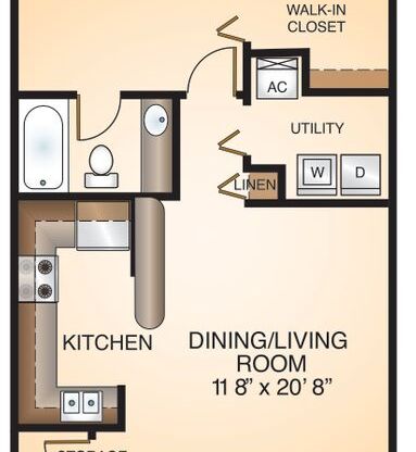 1 bed, 1 bath, 900 sqft, $1,786, Unit 04205