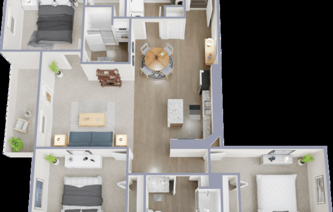 3 beds, 2 baths, 1,370 sqft, $2,040