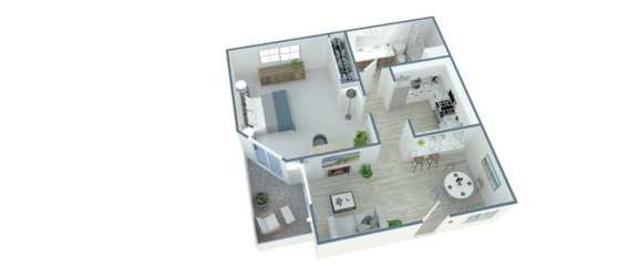 1 bed, 1 bath, 740 sqft, $2,212