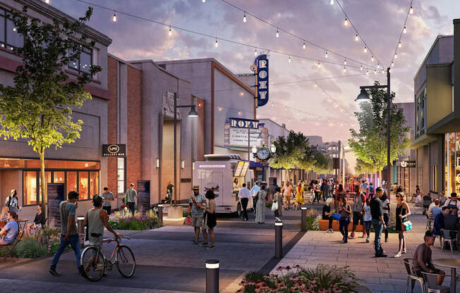 Neighborhood Street at Marina Square, Bremerton, Washington