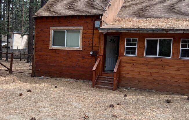 Cute knotty pine cabin home available now! Call and inquire today.