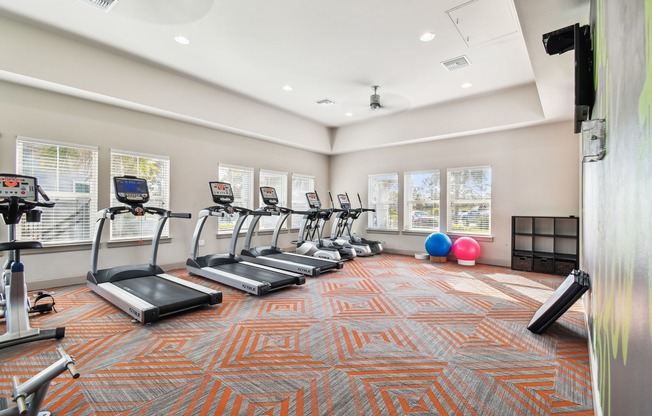 Cardio equipment in the fitness center
