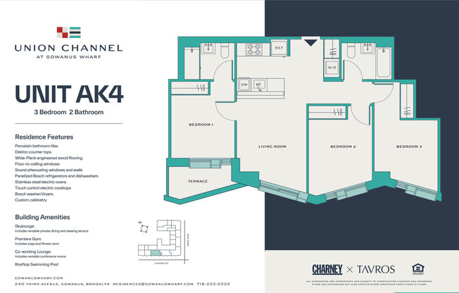 3 beds, 2 baths, $7,500, Unit 4AK