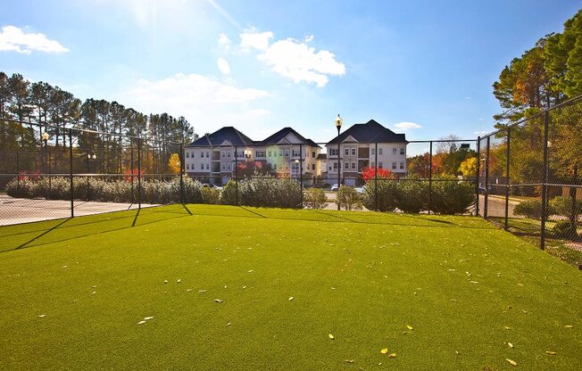 View of dog park at Barrington Park at Barrington Park Apartments, Manassas, Virginia