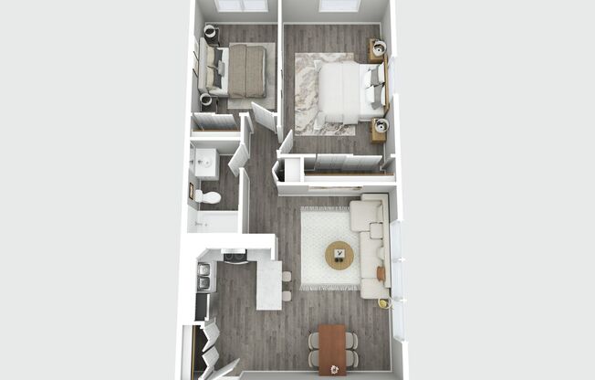 2 beds, 1 bath, 768 sqft, $1,099, Unit 2331-08