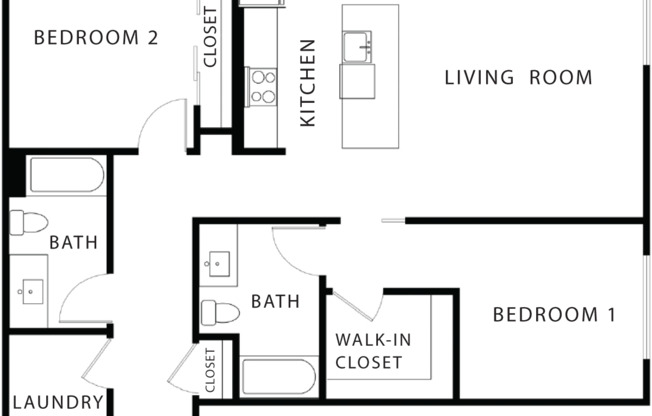 2 beds, 2 baths, 1,295 sqft, $3,930, Unit 414