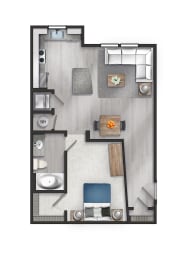 1 bed, 1 bath, 725 sqft, $1,395