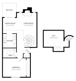 1 bed, 1 bath, 848 sqft, $2,127
