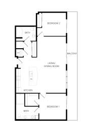 2 beds, 2 baths, 1,205 sqft, $2,840