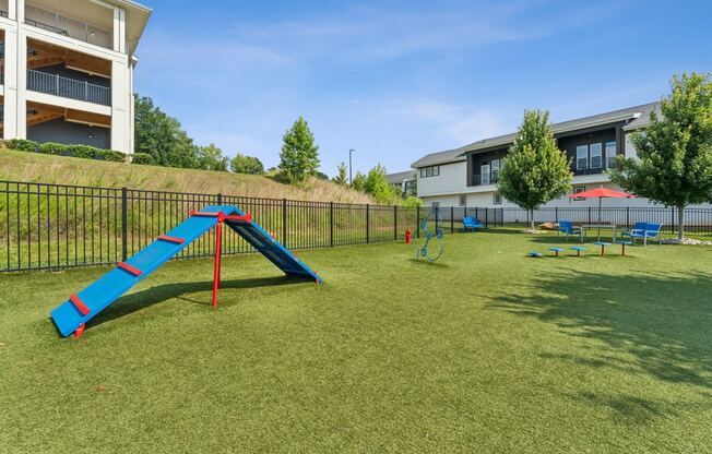 the preserve at ballantyne commons playground with swing set and picnic tables