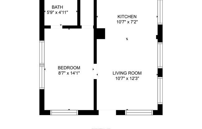 1 bed, 1 bath, $1,295