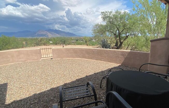 3 Bedroom 2 Bath perched on a scenic overlook with sweeping views of the Tucson Valley and city lights