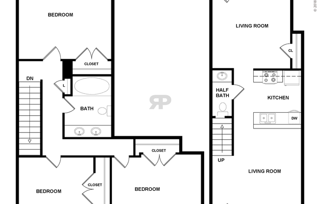 3 beds, 1.5 baths, 1,300 sqft, $1,527