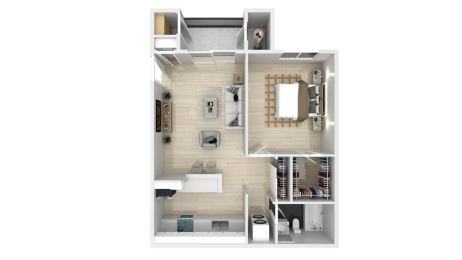 1 bed, 1 bath, 694 sqft, $2,677