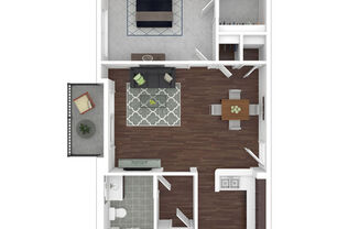 1 bed, 1 bath, 661 sqft, $2,643