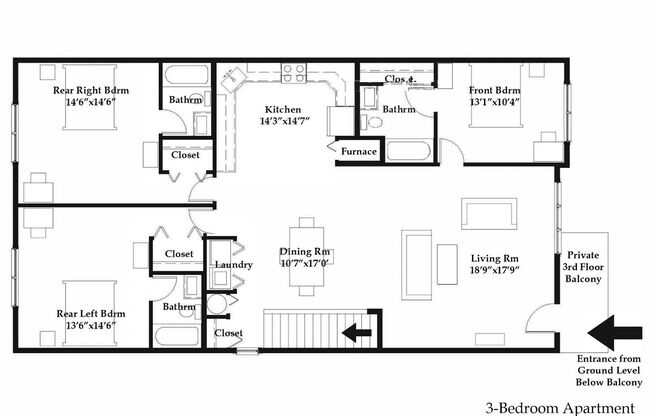 3 beds, 3 baths, 1,630 sqft, $2,100, Unit 2213 #22