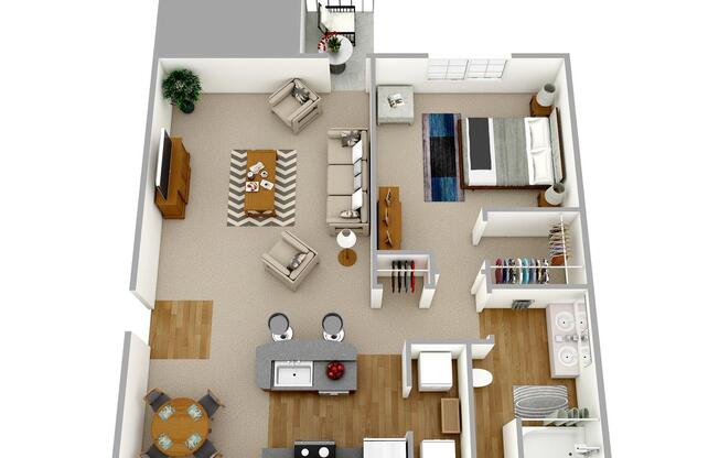 1 bed, 1 bath, 950 sqft, $1,815