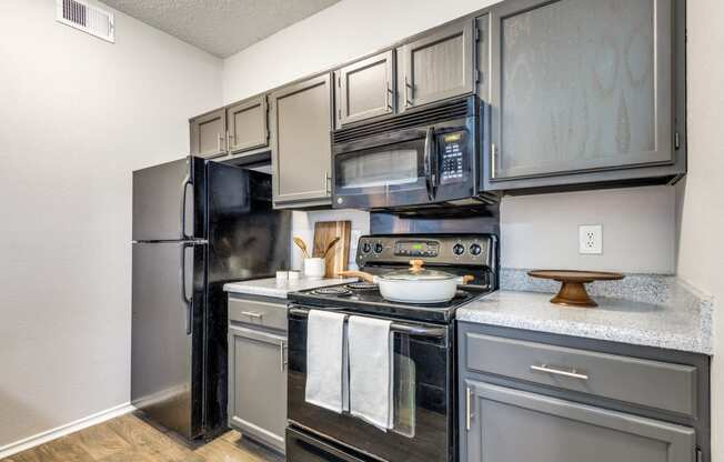 our apartments have a modern kitchen with stainless steel appliances