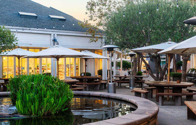 Marin County Mart courtyard