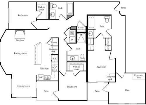 3 beds, 2 baths, 1,771 sqft, $4,735, Unit 217