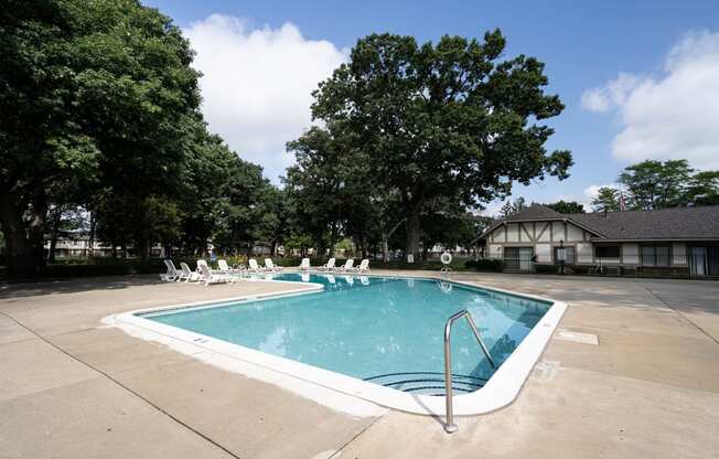 take a dip in our resort style pool at Beacon Hill and Great Oaks Apartments, Rockford, Illinois
