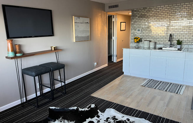 Studio, 1 bath, 637 sqft, $995, Unit 110