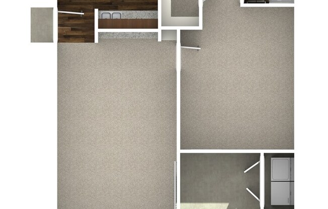 1 bed, 1 bath, 607 sqft, $879