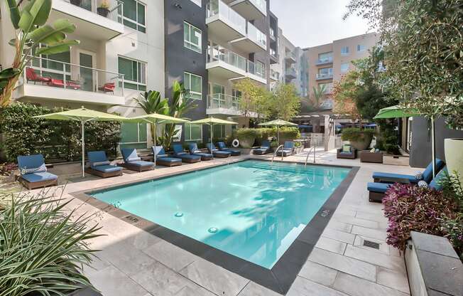 Resort-Style Pool at Olympic by Windsor, Los Angeles, 90015