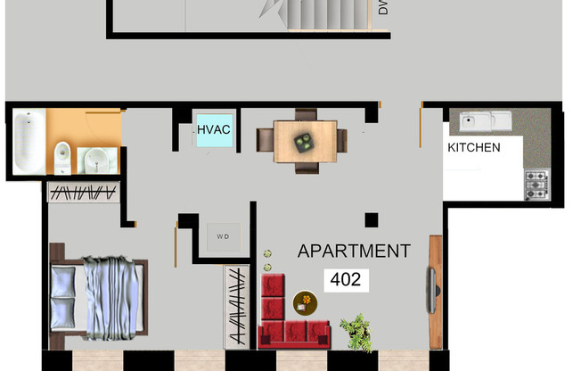 1 bed, 1 bath, 700 sqft, $1,495, Unit Apt 12