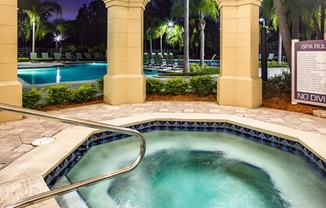 Resort Style Spa at The Grand Reserve at Tampa Palms Apartments, Tampa, FL