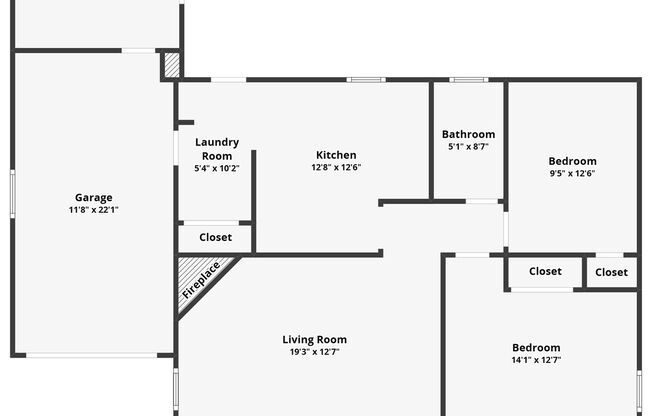 2 beds, 1 bath, $1,995