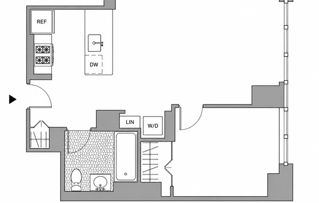 1 bed, 1 bath, $4,346, Unit 435