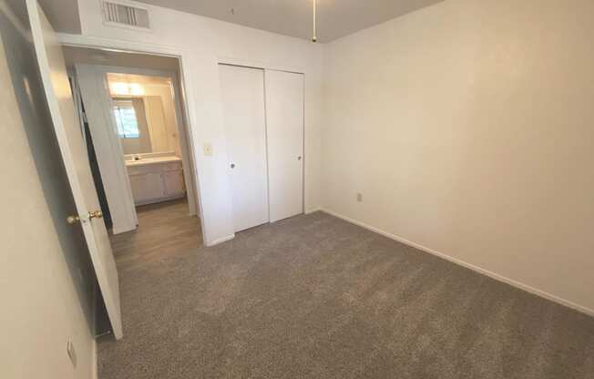 Bedroom at University West Apartments in Flagstaff AZ April 2021