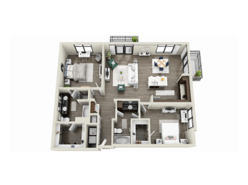 2 beds, 2 baths, 1,312 sqft, $3,633